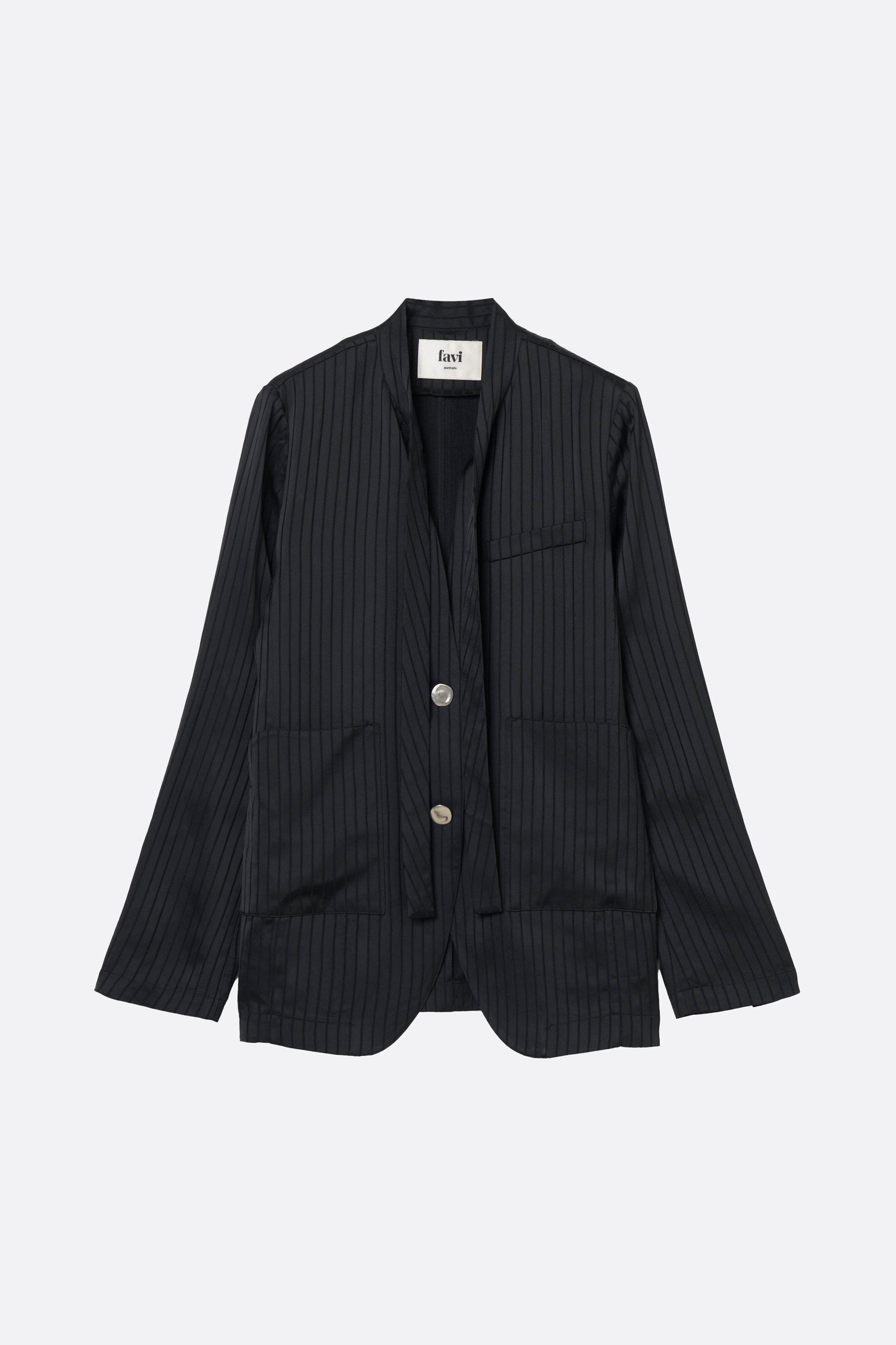 STRIPE JACKET BLOUSE