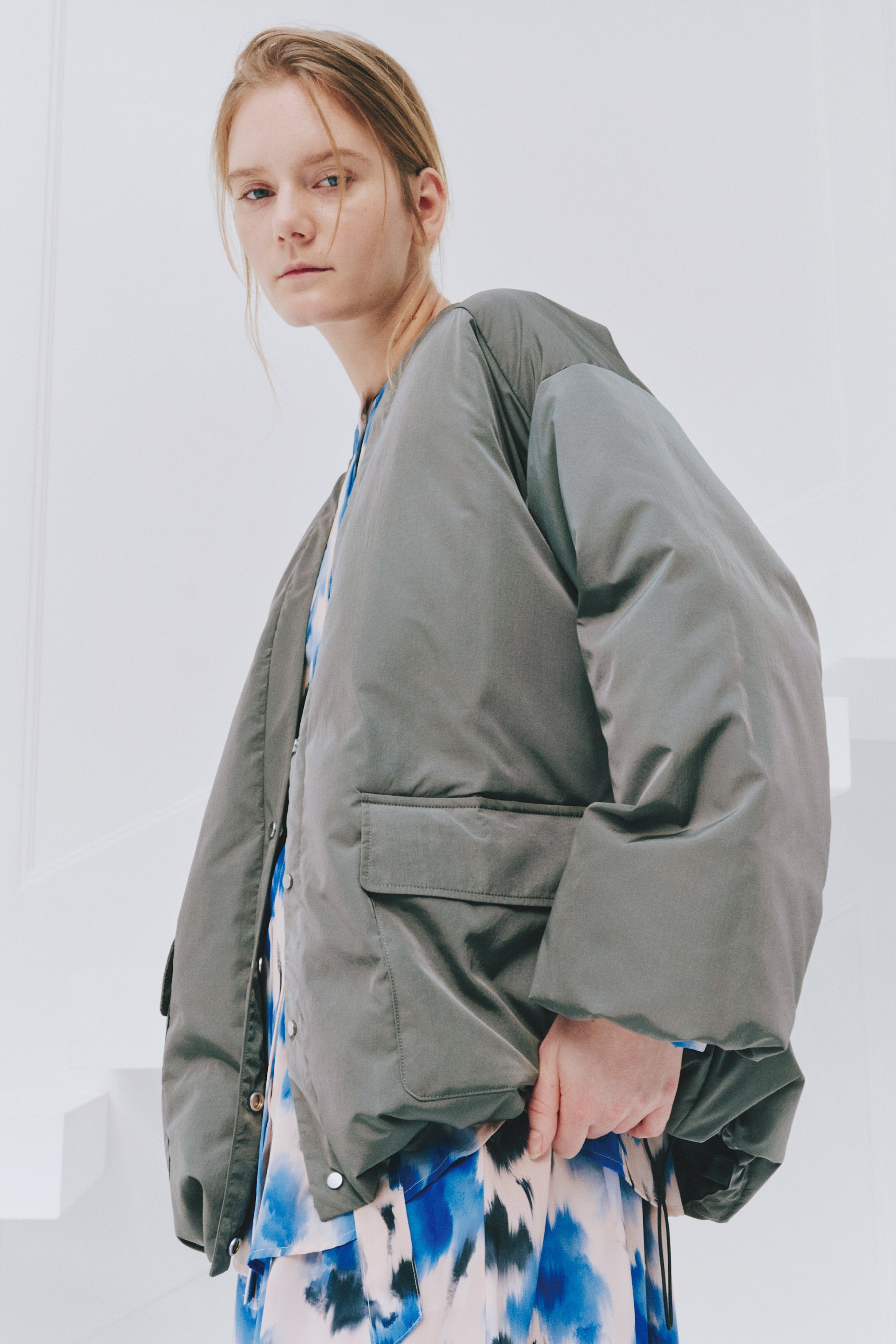 KAPOK DOWN : CARDIGAN JACKET