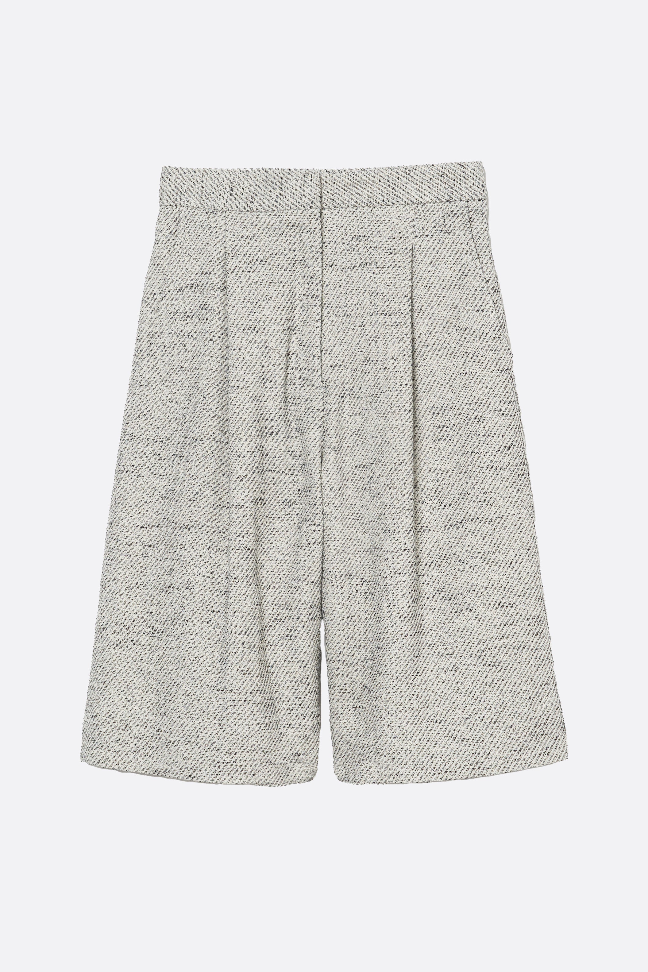 COTTON TWEED BERMUDA PANTS