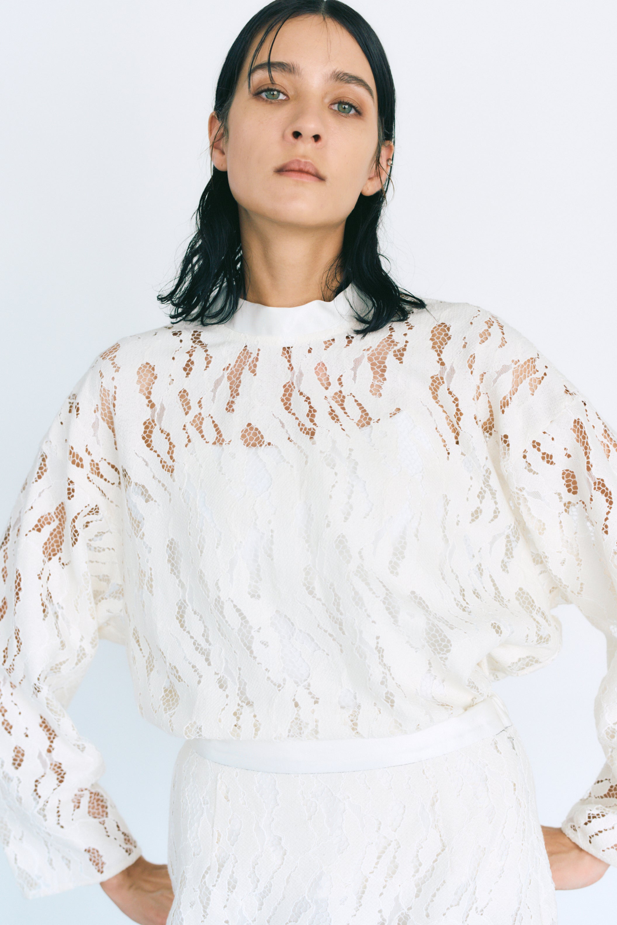 【PRE ORDER】ORGANIC COTTON LACE BROUSE