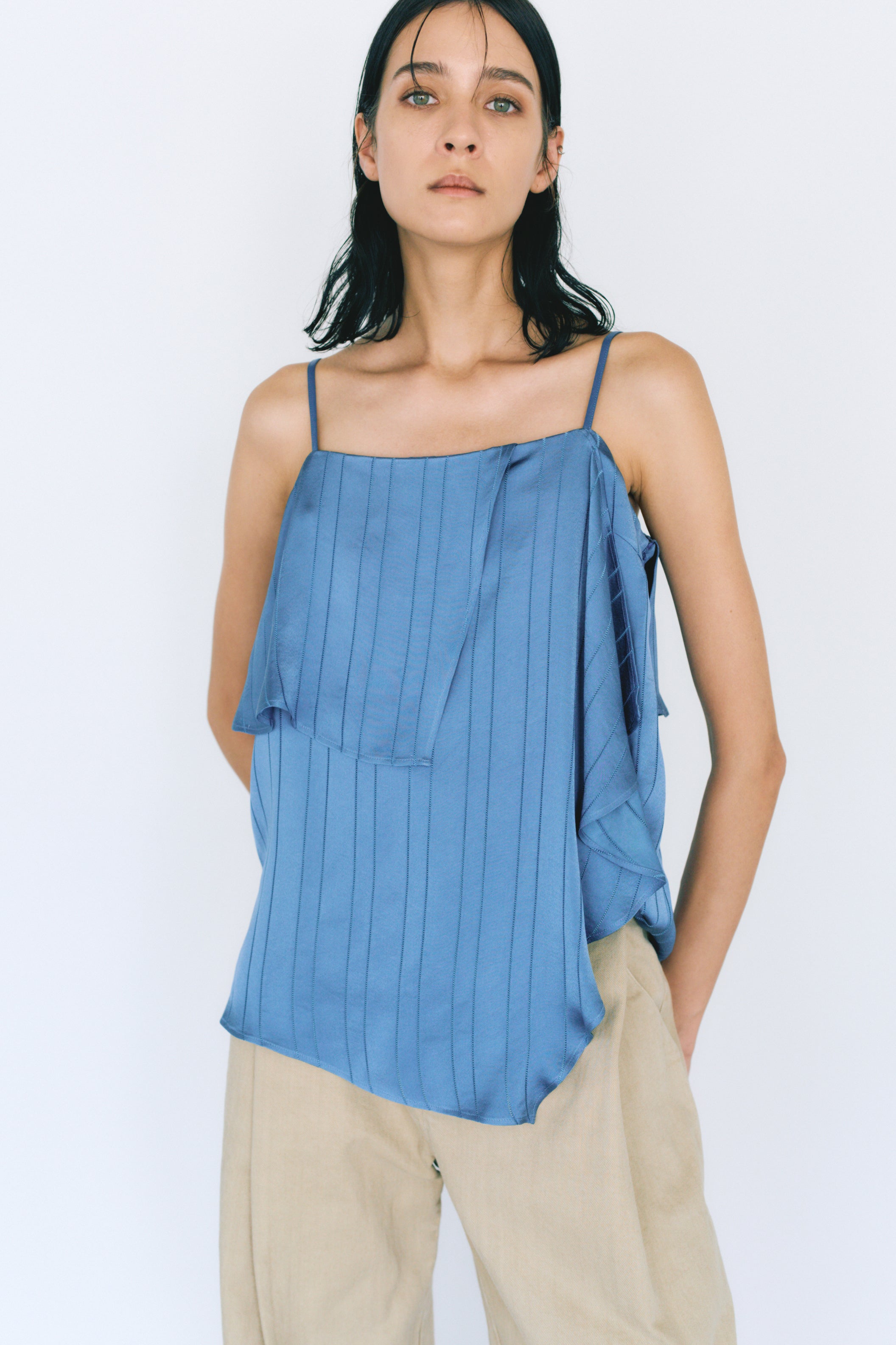 【PRE ORDER】 TRIACETATE STRIPE TOP