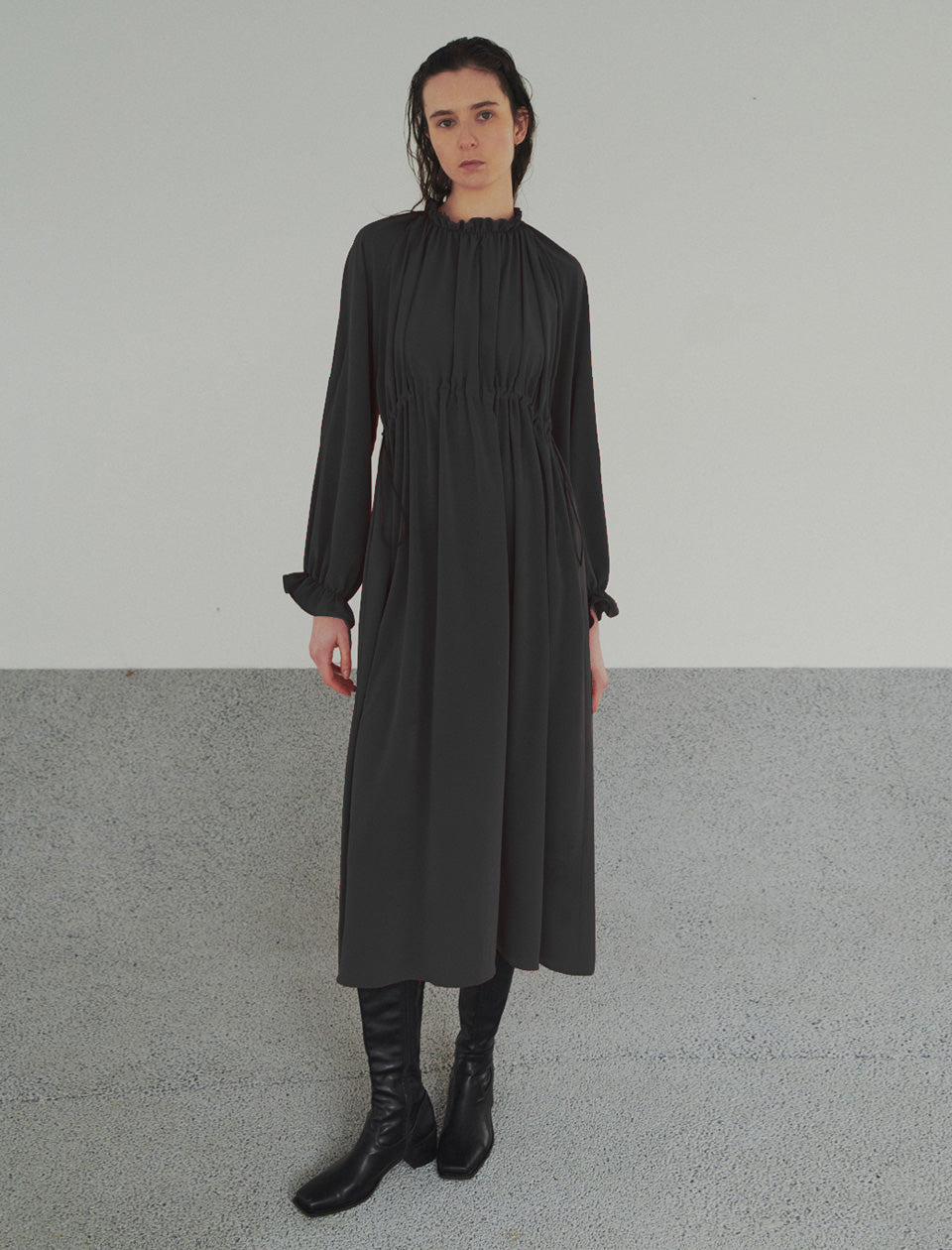 TIMBER DRAPE : Gathers Dress